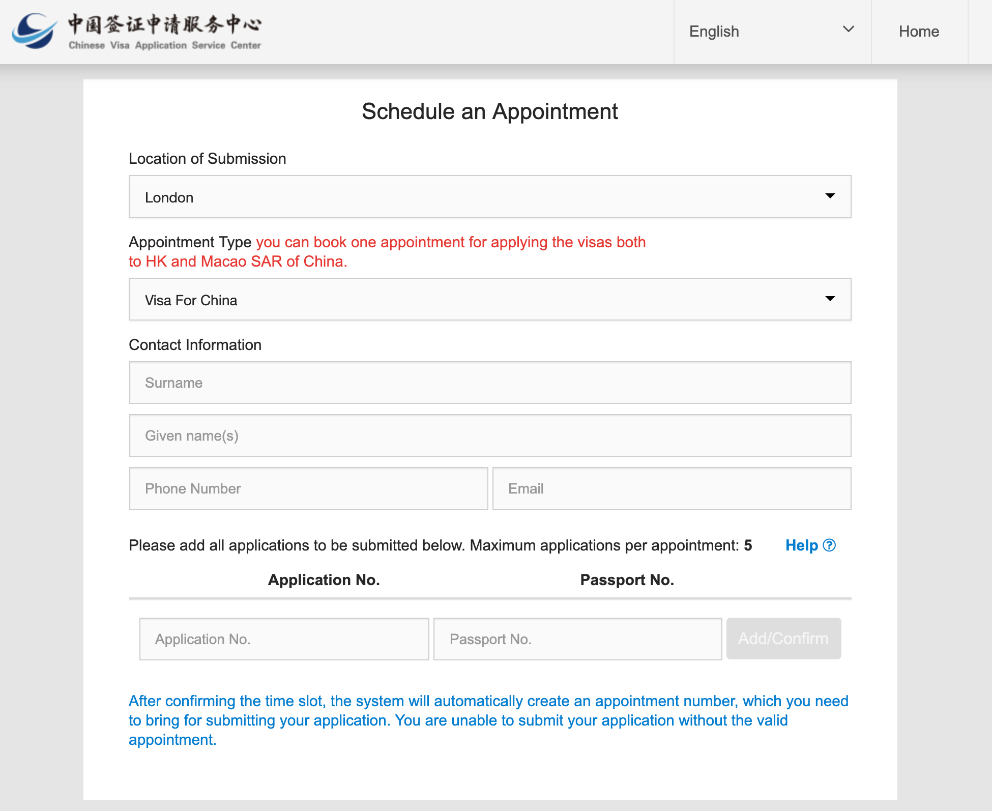 visaforchina-appointment-selection